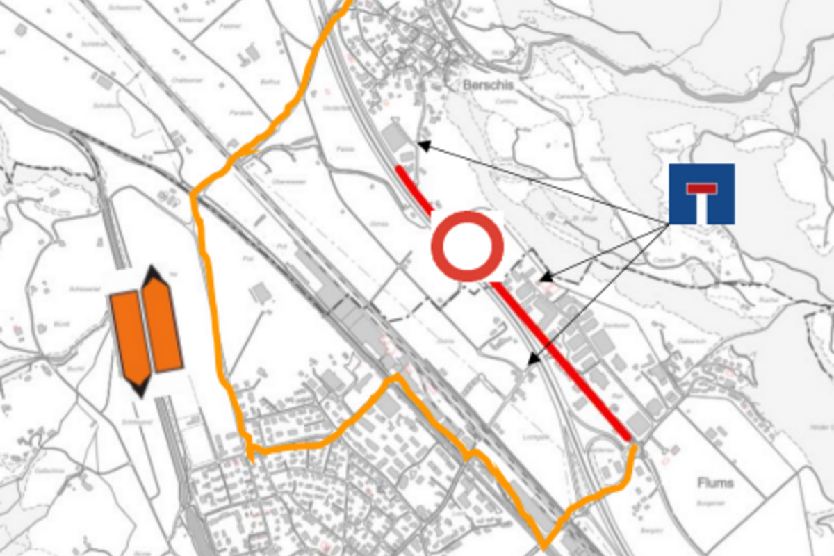 Belagssanierung zwischen Flums und Berschis SG – Totalsperrung am 17. August