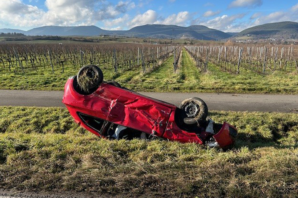 Maikammer – Eine Schwerverletzte nach Missachtung der Vorfahrt