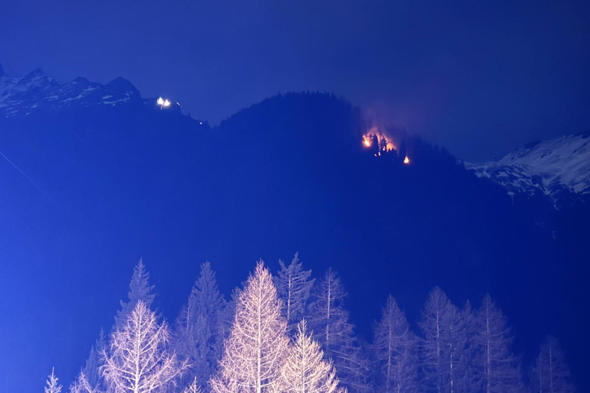 Spittal an der Drau – Waldbrand im Skigebiet Ankogel