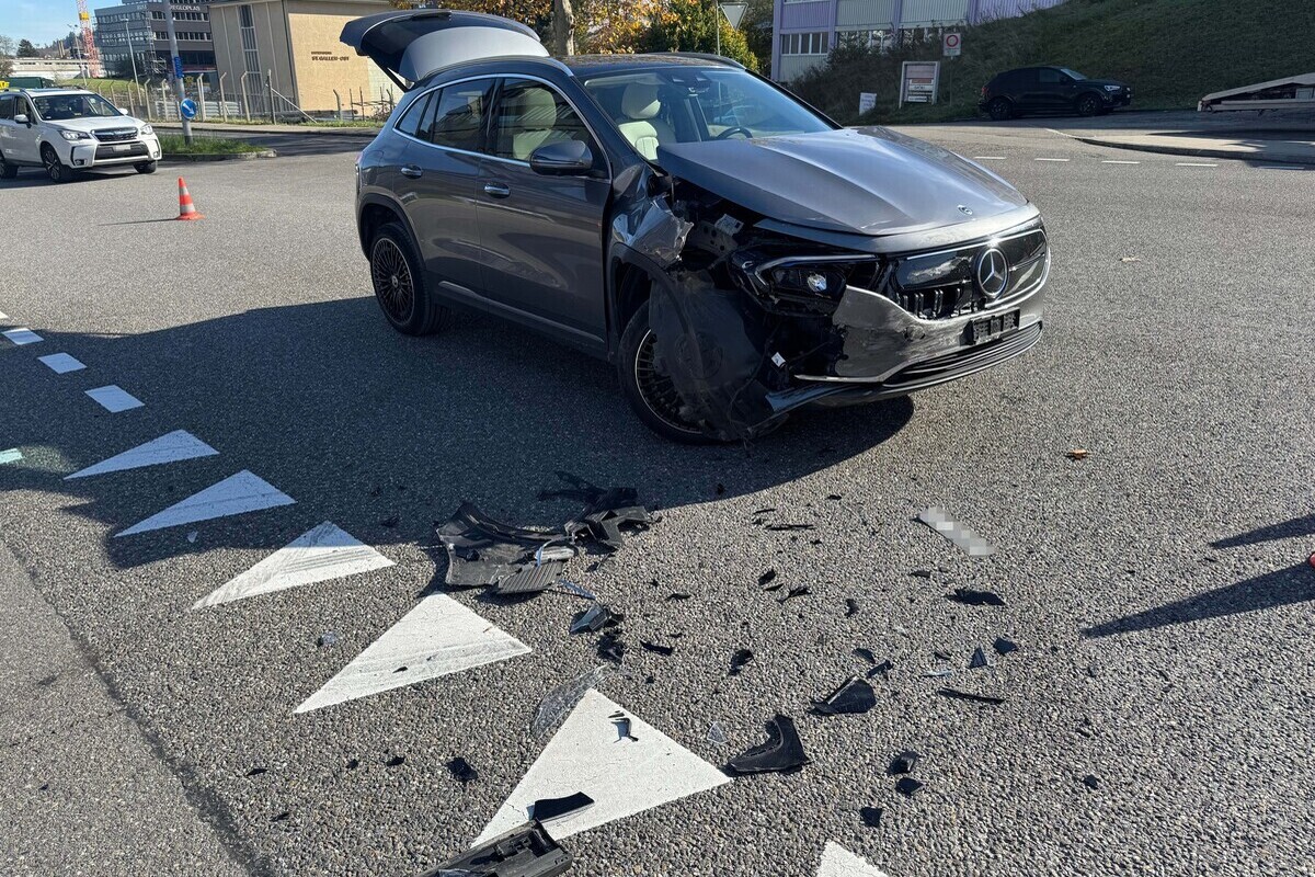 St.Gallen – Vortrittsfehler führt zu Unfall