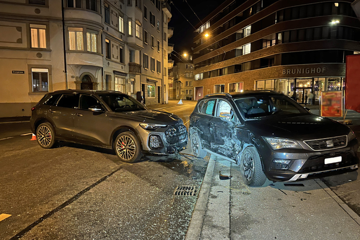 Stadt Luzern – Enormer Sachschaden nach Unfall
