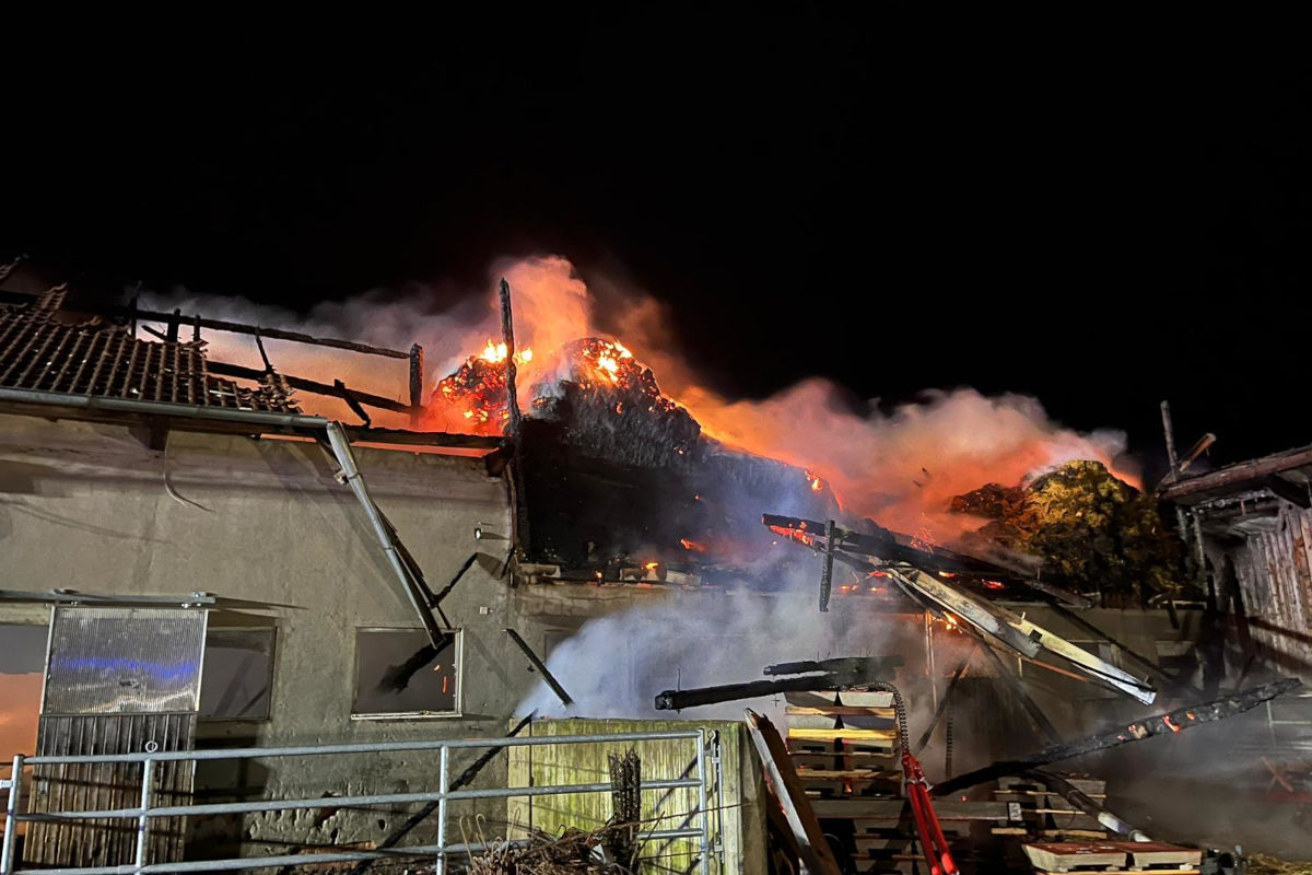 Haag am Hausruck – Umgestoßene Wärmelampe löste Brand aus