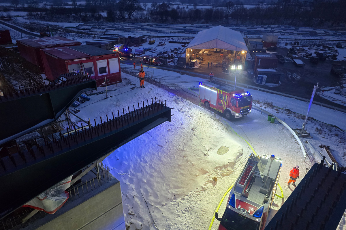Borgstedt – Brennende Acetylenflasche führt zu Großeinsatz