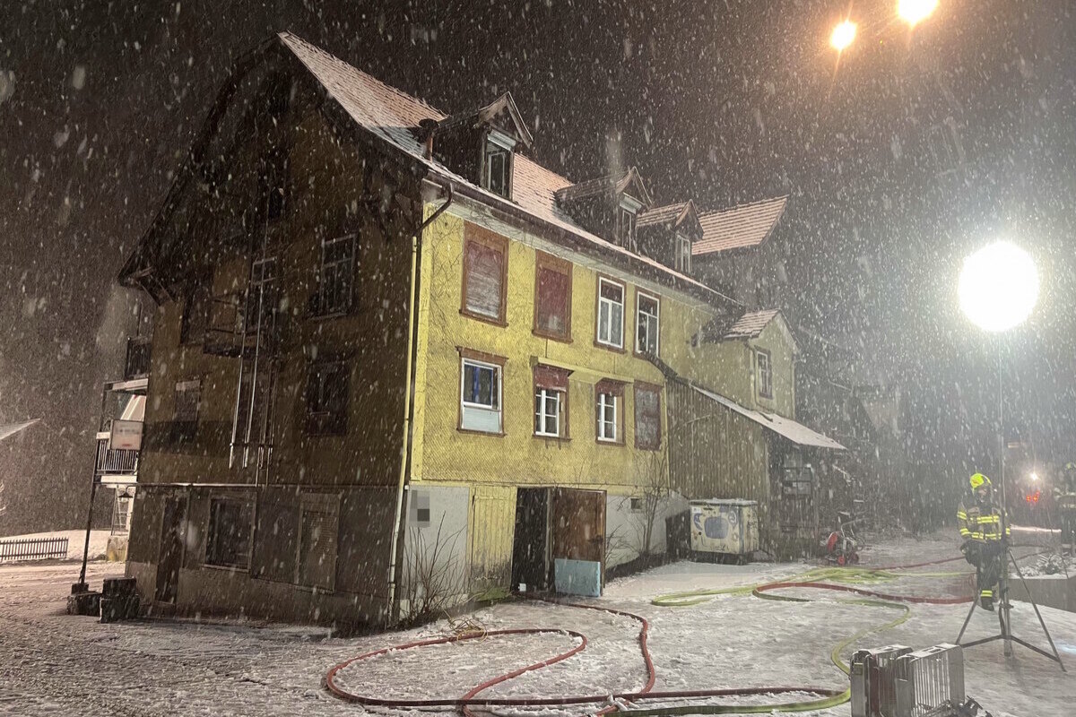 Algetshausen SG – Brand im Keller eines Gastrobetriebs