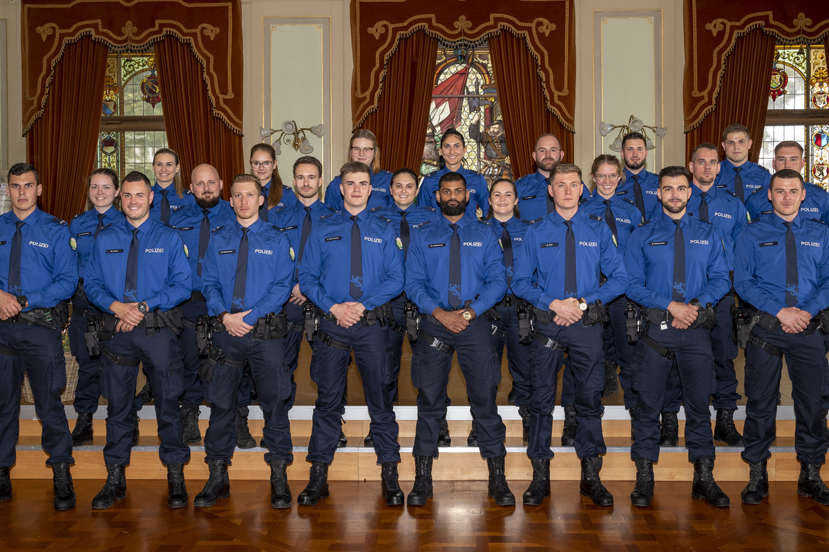 Frauenfeld TG - Vereidigung von 36 Polizisten 