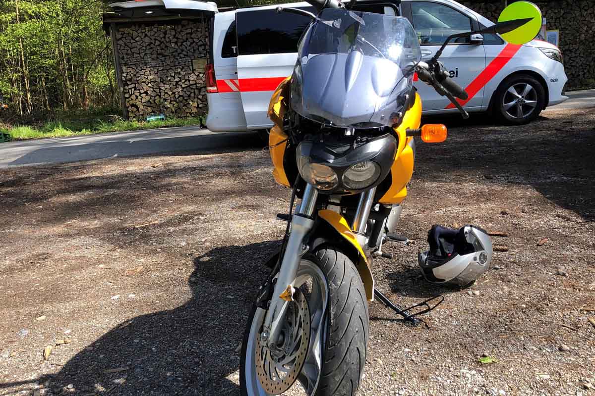 Mattwil TG - Motorradfahrer bei Unfall verletzt