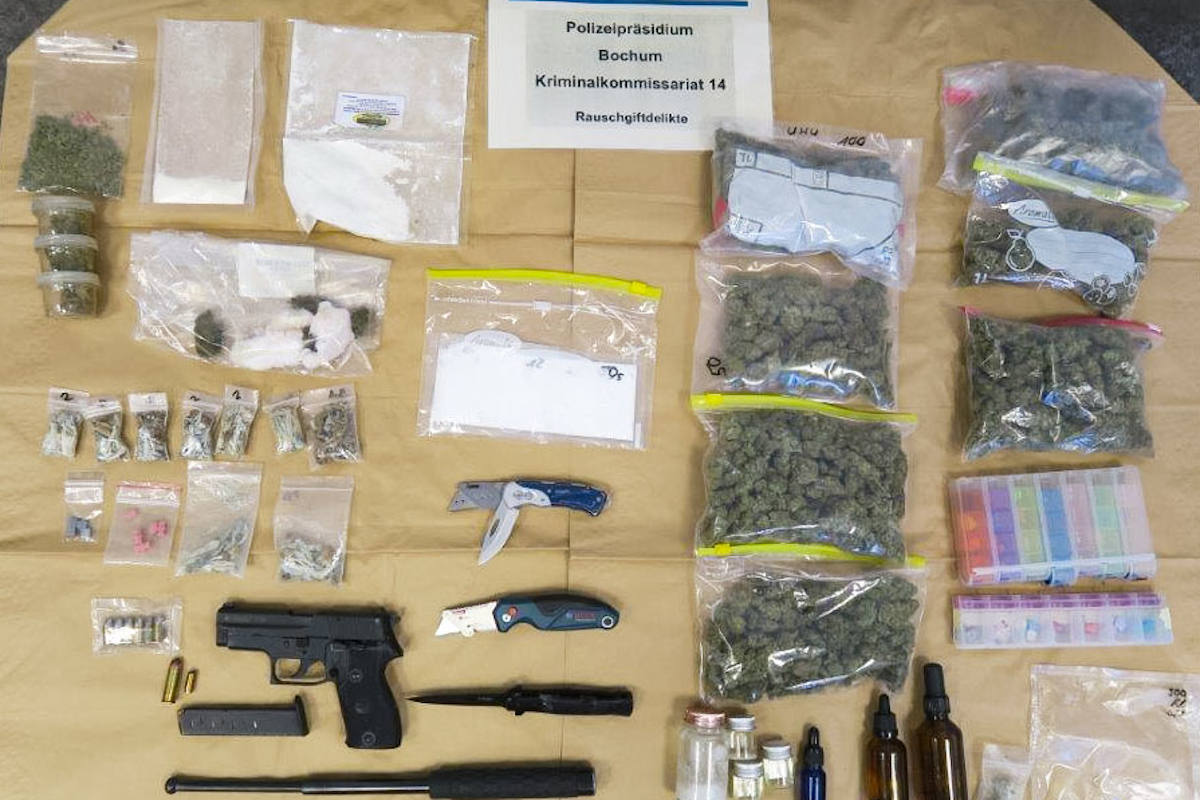 Herne – Rauschgift und Waffen sichergestellt – Zwei Festnahmen