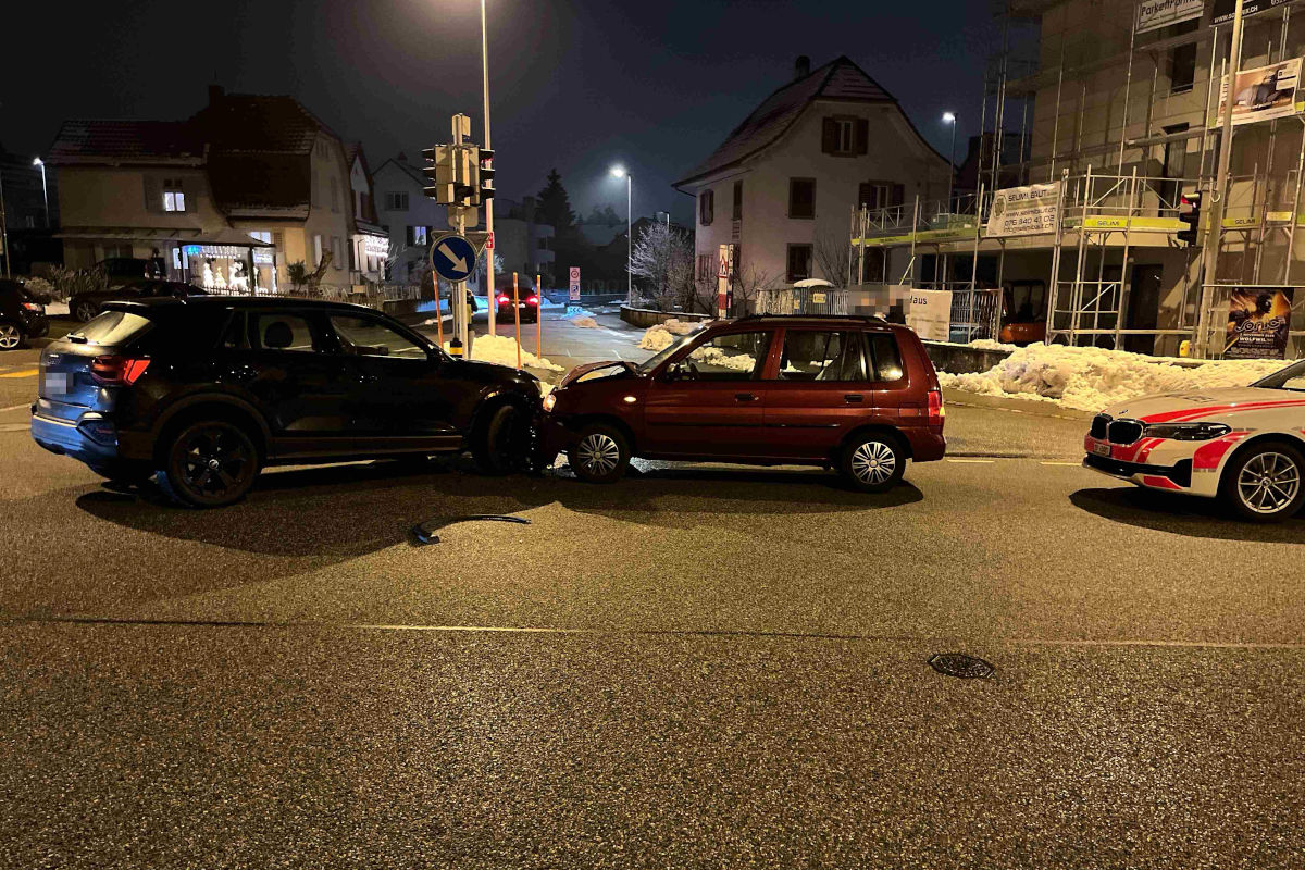 Derendingen SO – Kollision auf einer Kreuzung