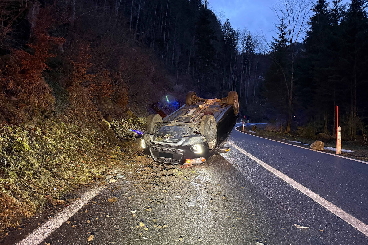 Brünigpass OW – Selbstunfall auf der Passstrasse