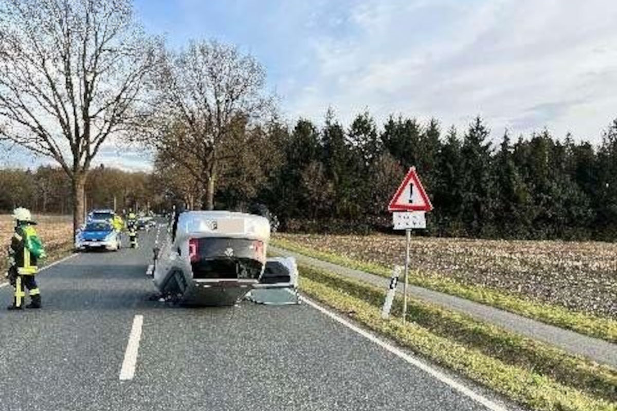 Harsefeld-Issendorf – Unfall mit Überschlag nach Überholmanöver