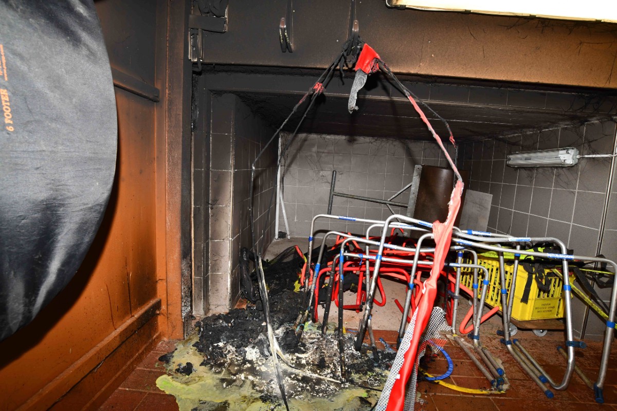 Stadt St.Gallen - Brandstiftung in Fussballmaterialraum