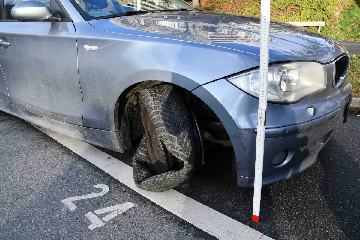 Chur - Neulenker verursacht Selbstunfall