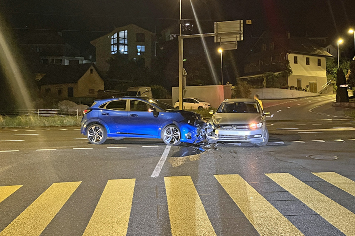 Mosen LU - Unfall an einer Kreuzung 