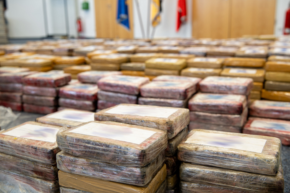 Hamburg – 1,6 Tonnen Kokain in Bananencontainer sichergestellt