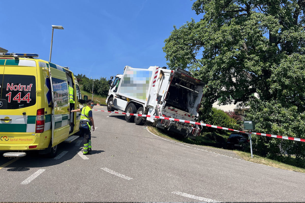 Beinwil am See AG – Unfall mit Lastwagen