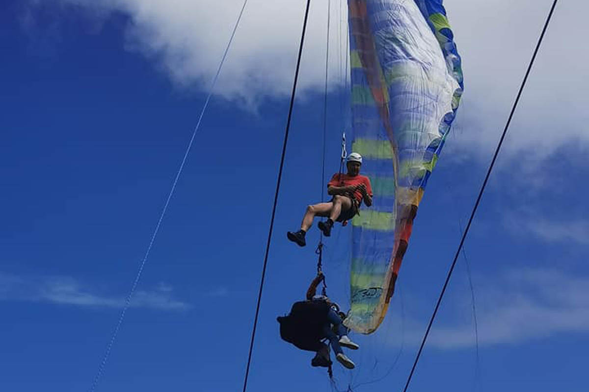 Alpbach - Tandemflug mit Gleitschirm endete im Liftseil