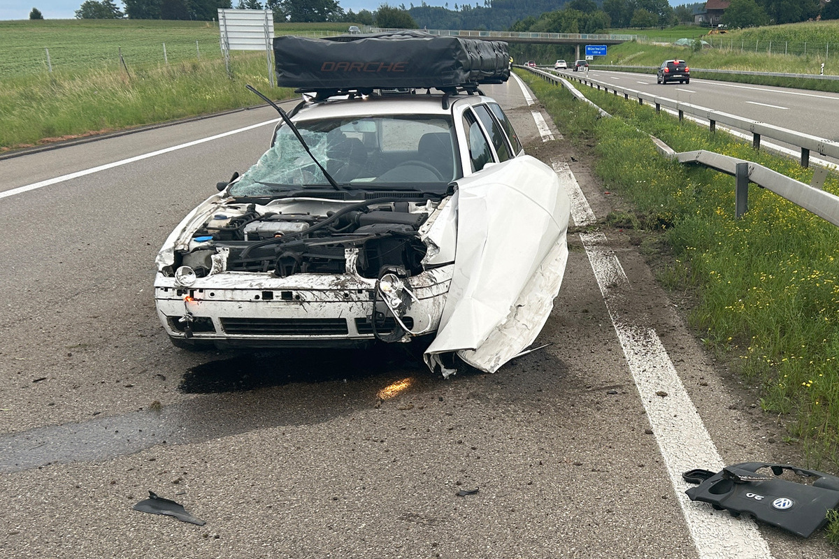Münchwilen/A1 TG - Zeugen nach Unfall gesucht 