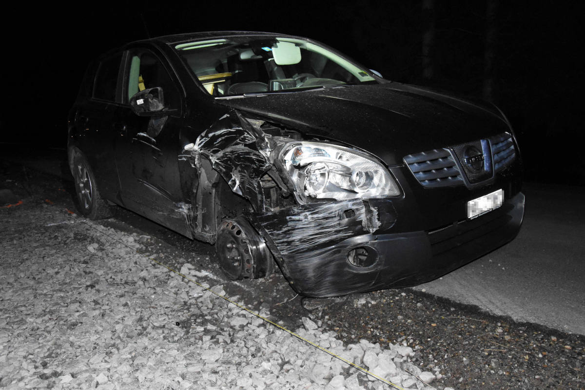 Diepoldsau SG – Fahrunfähig Unfall verursacht