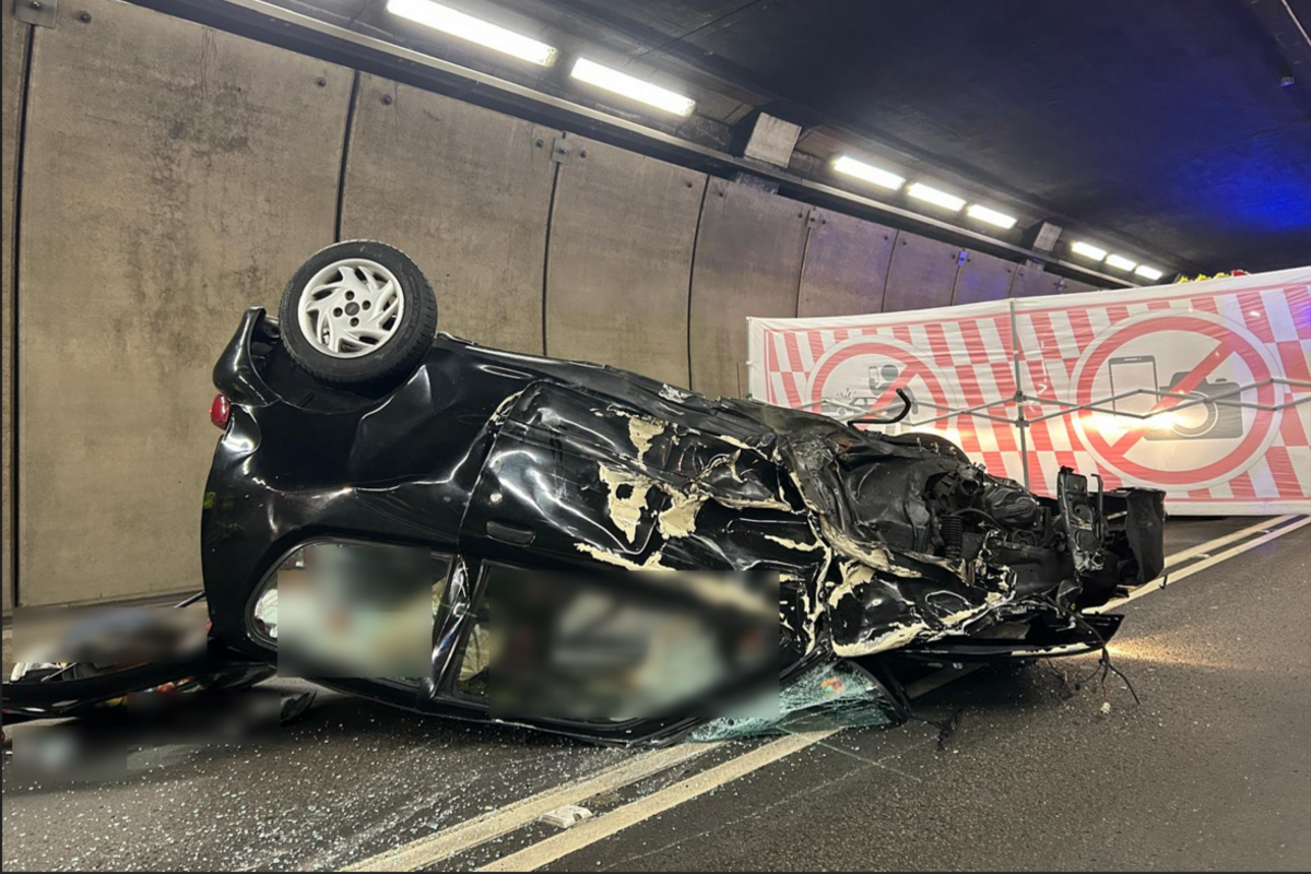 Göschenen UR – Unfall mit Überschlag im Gotthard-Strassentunnel - stundenlange Sperrung