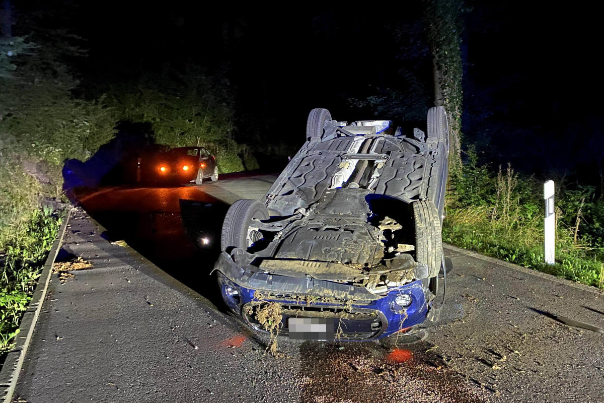 Gränichen AG – Auto überschlug sich