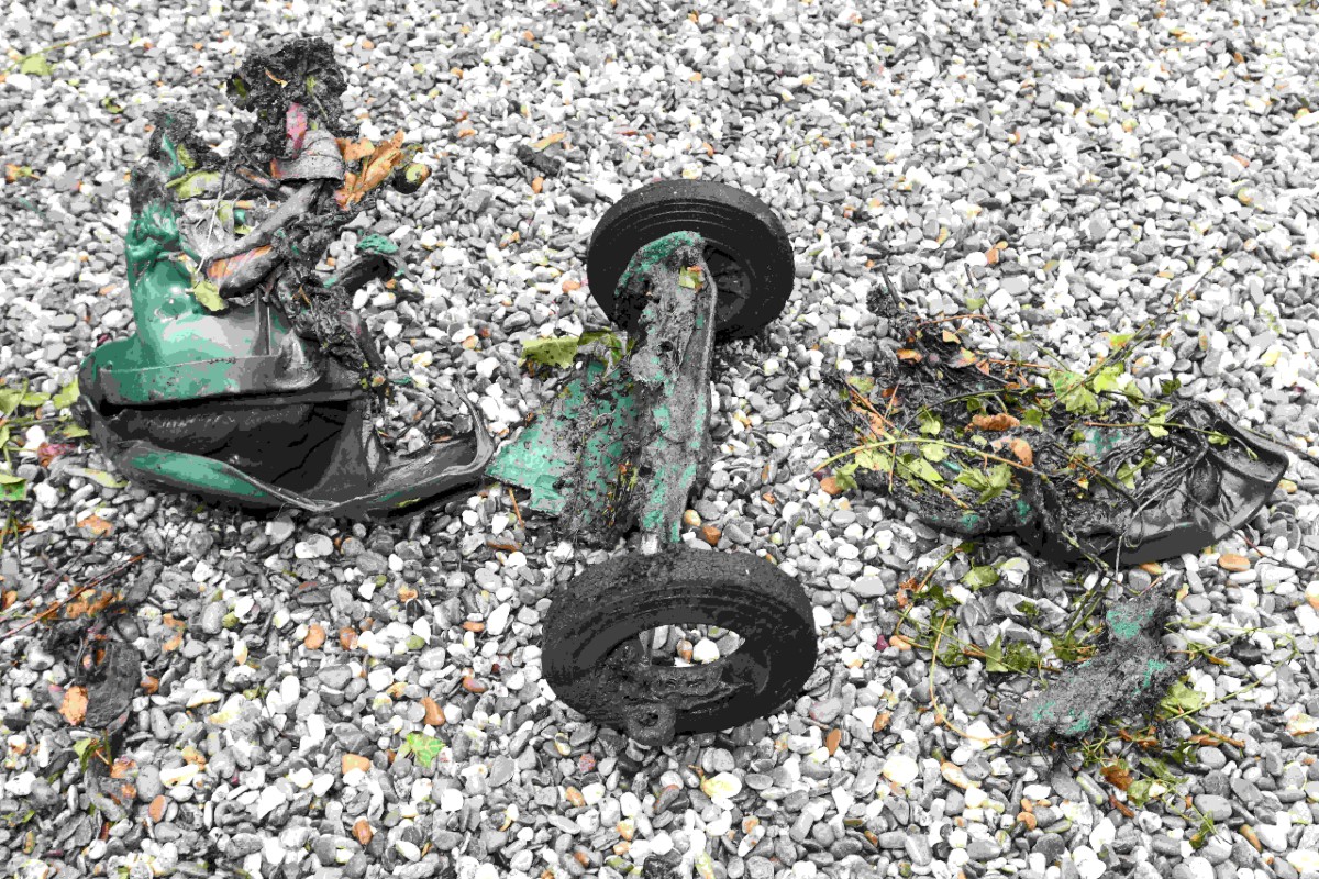 Bad Ragaz SG - Brand eines Grüncontainers