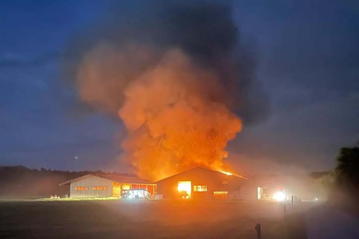 Herzogenbuchsee BE - Scheune niedergebrannt