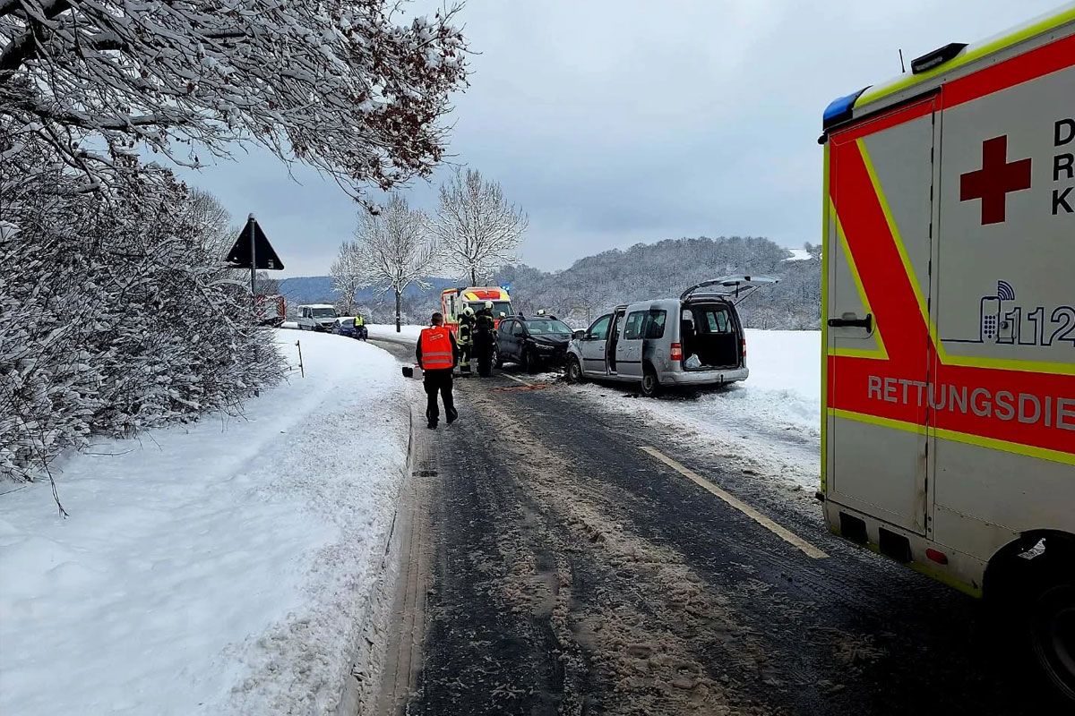 Vacha – Eine Schwerverletzte nach Unfall bei Überholmanöver