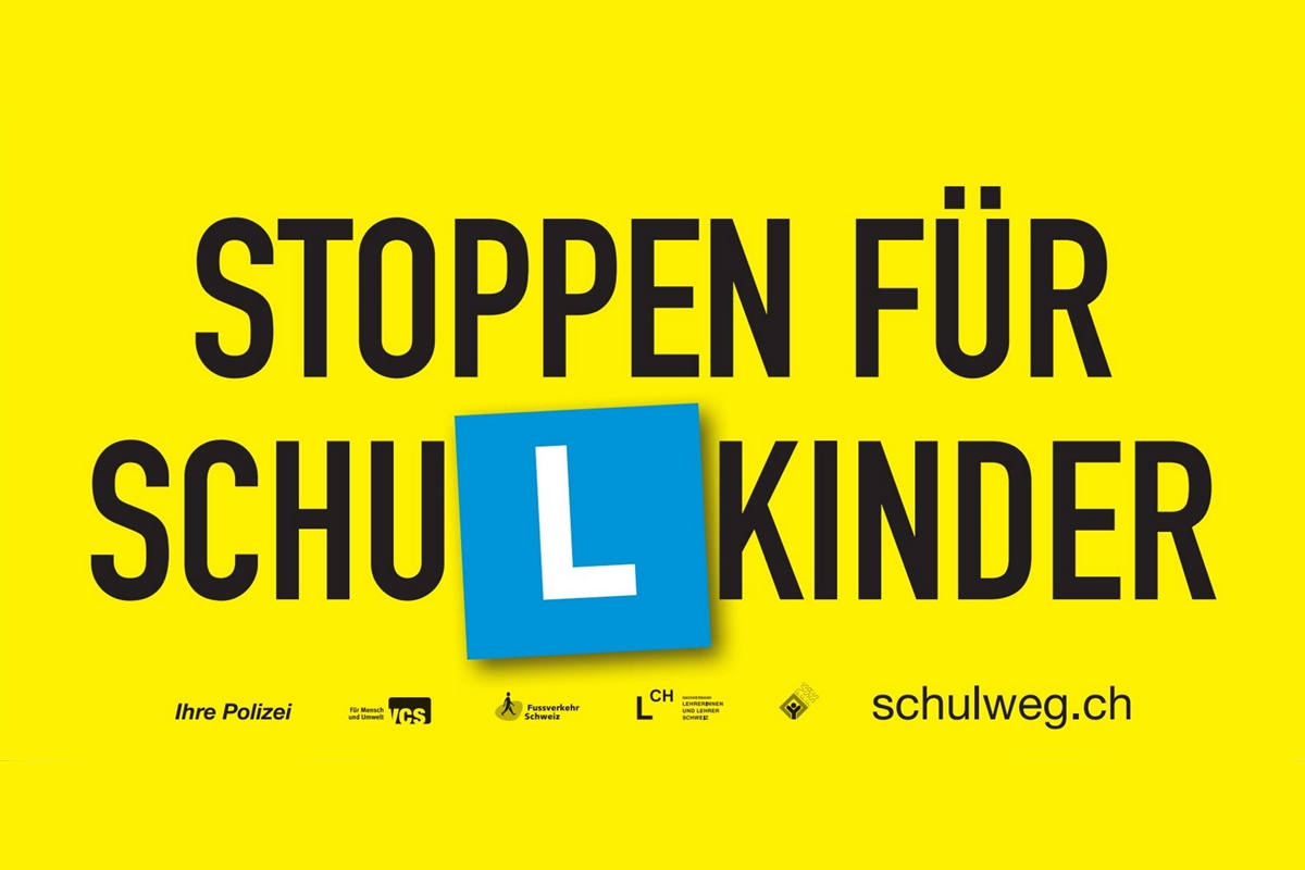 «Stoppen für Schulkinder» – Schulanfang 2022 in weiten Teilen der Schweiz