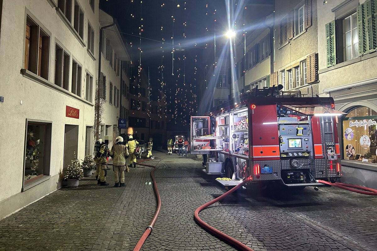 Rapperswil-Jona SG - Brand an der Marktgasse