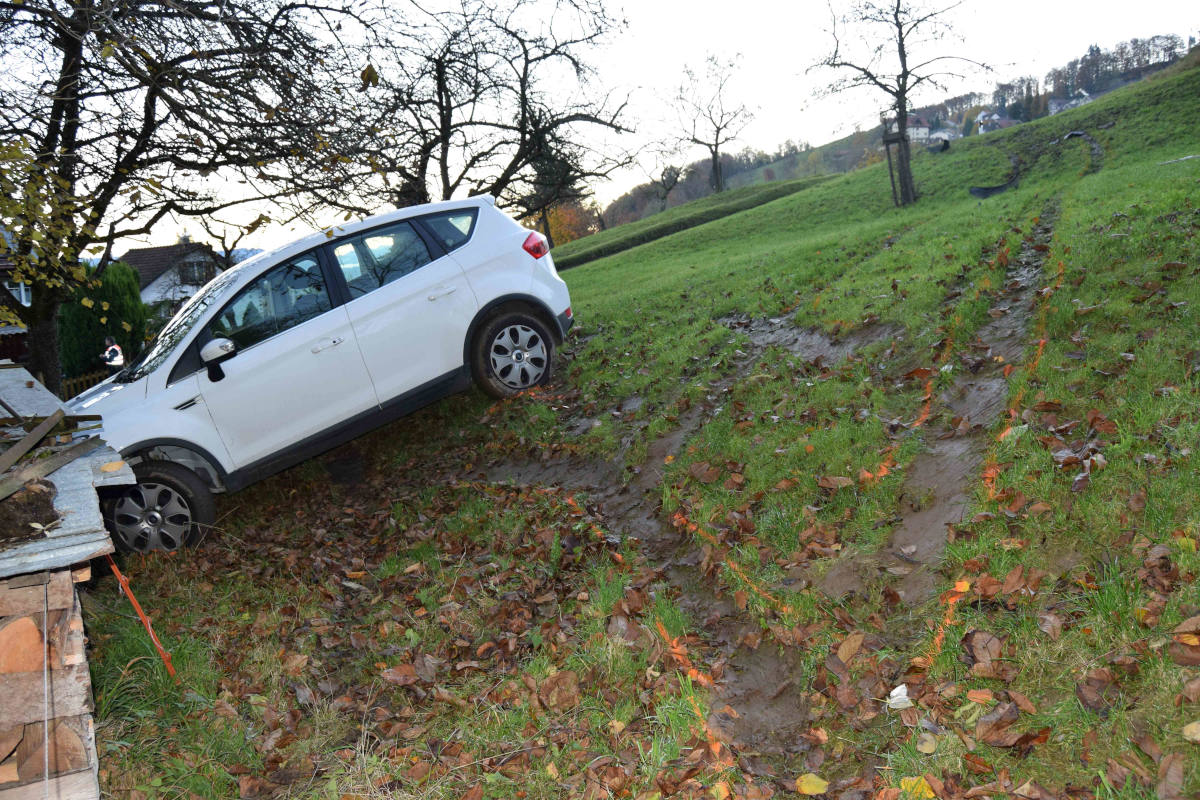 Herisau AR – Führerausweis nach Selbstunfall abgenommen