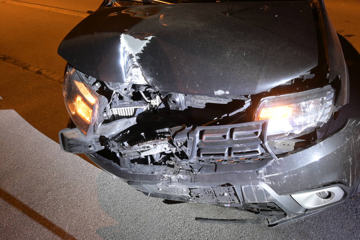 Schaan – Kollision gegen Hausanbau