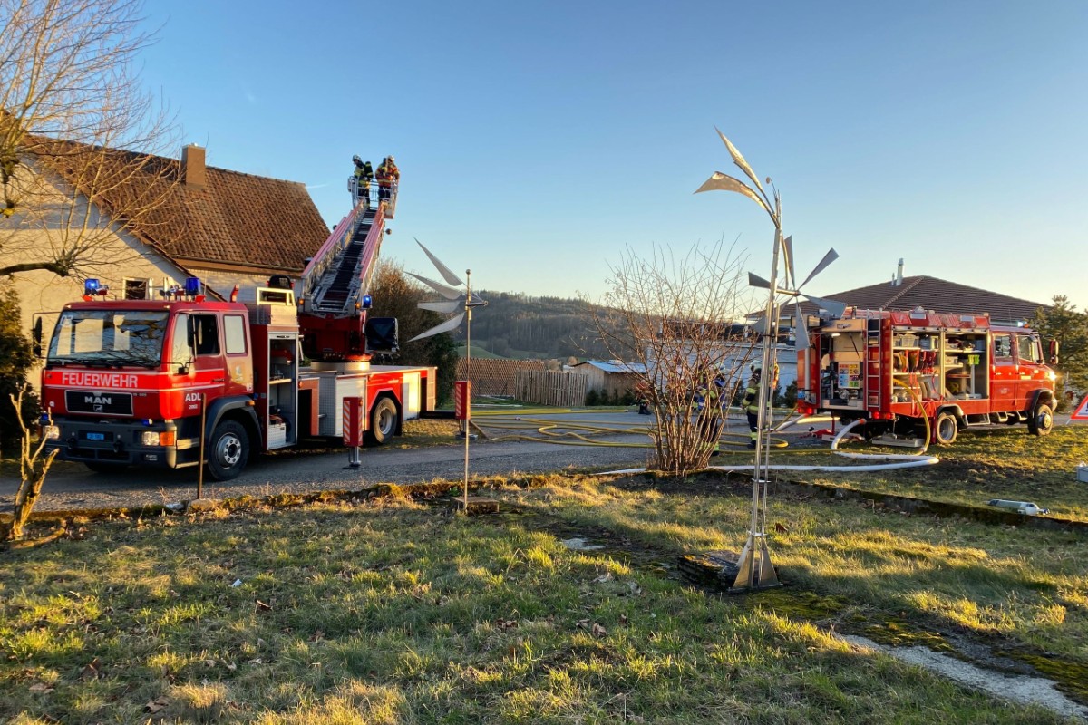 Walterswil SO - Brand im Dachstockbereich 