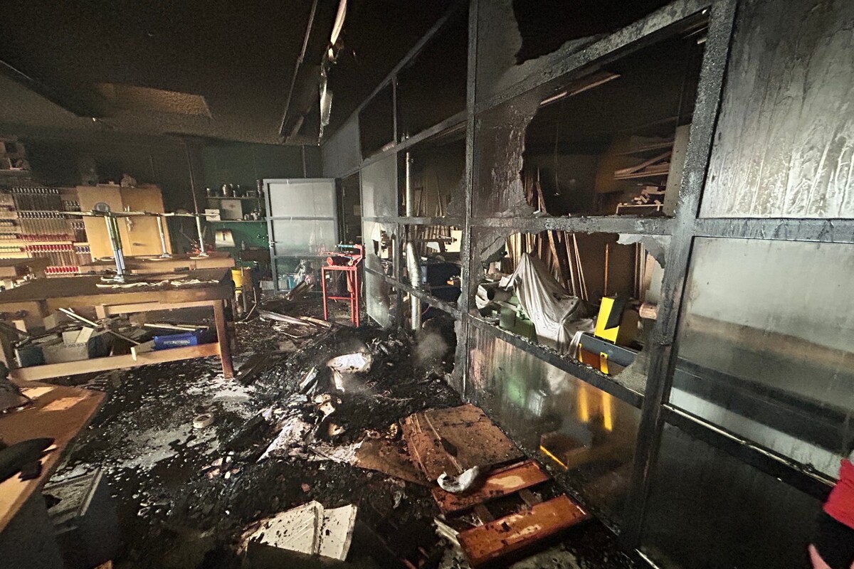Schulhausbrand in Nussbaumen AG