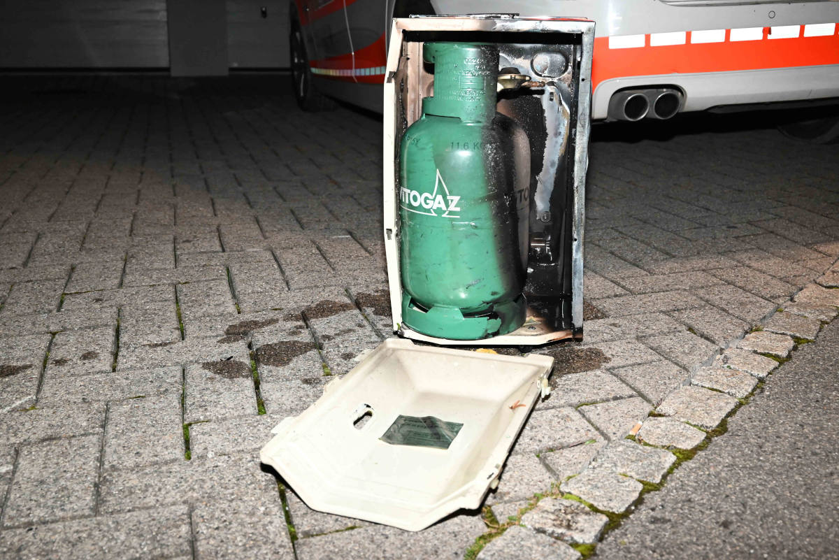 Flawil SG – Gasflasche in Brand geraten