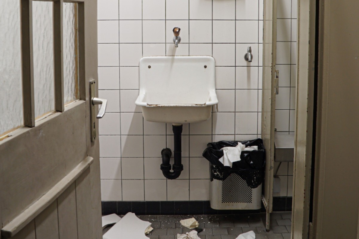 Altstätten SG - Zwei unbekannte männliche Personen haben ein öffentliches WC demoliert!