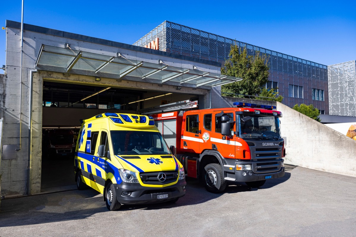 Gemeinde Moosseedorf BE - Neuer Warteraum der Sanitätspolizei 