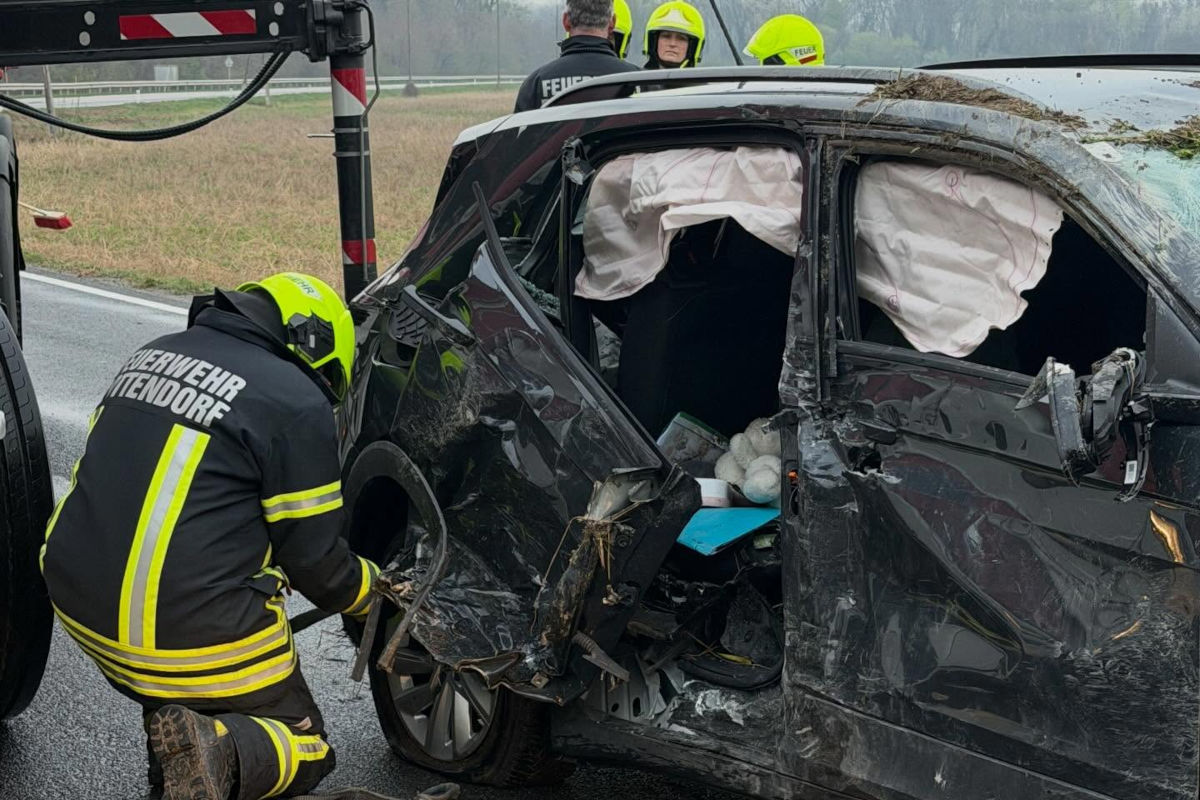 Pottendorf – Schwerer Unfall nach Ausweichmanöver