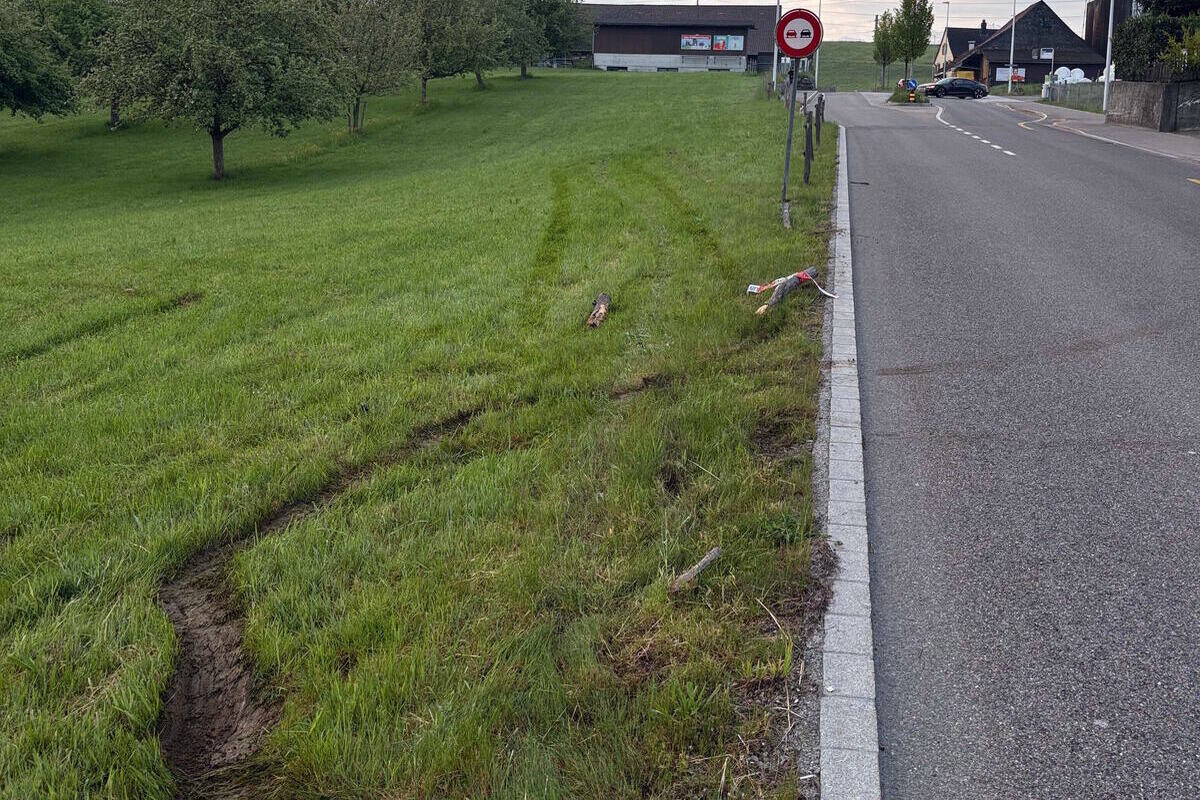 Gossau SG – Sekundenschlaf führt zu Unfall