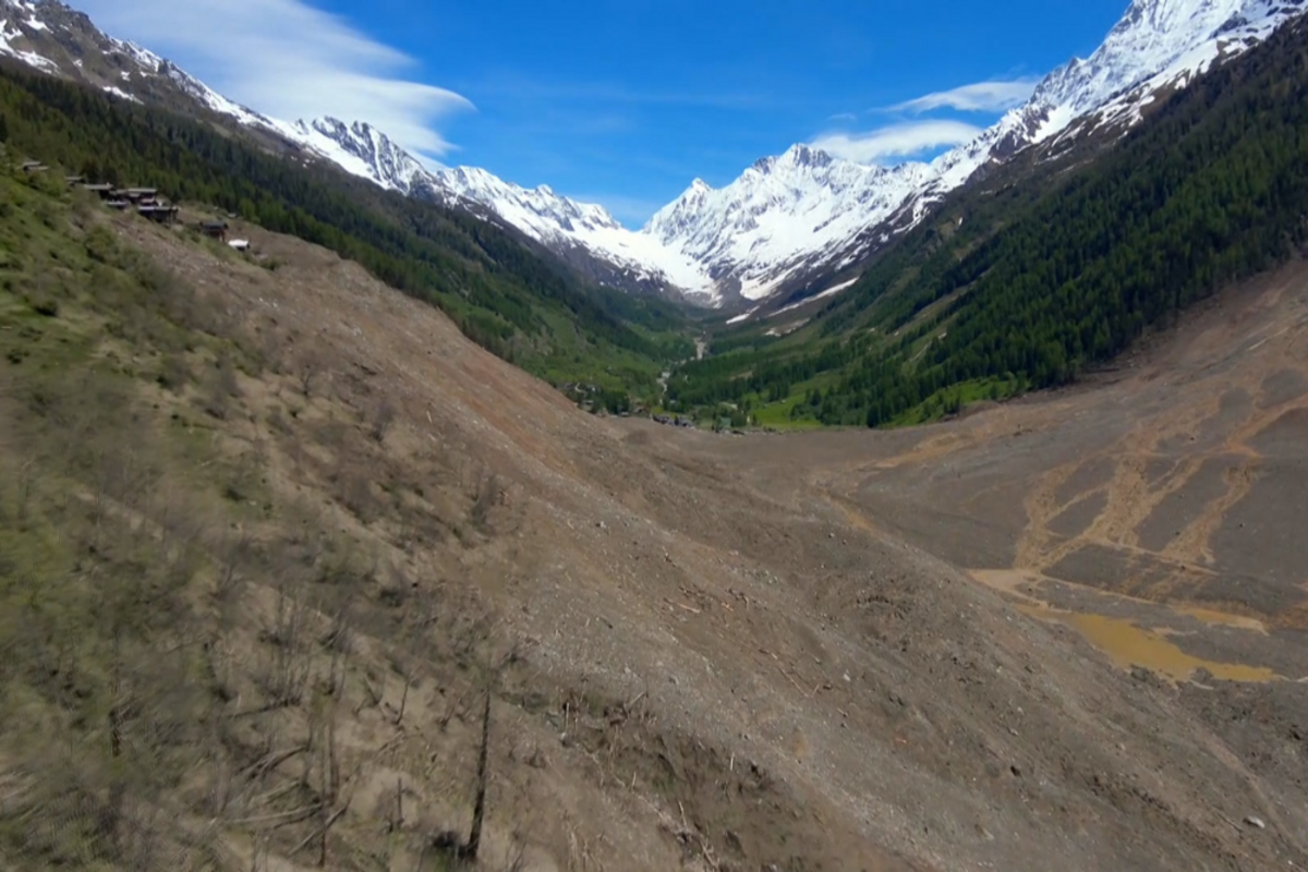 Blatten VS – Nach Gletscherabbruch - See droht überzulaufen