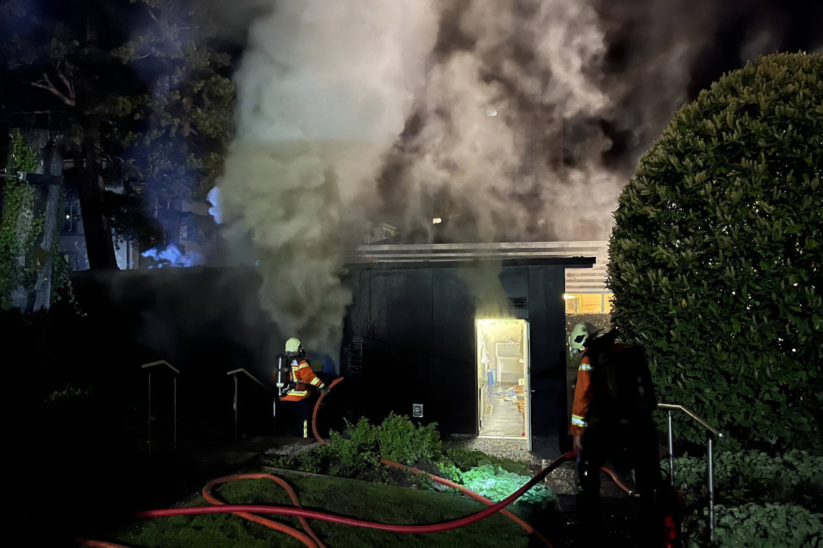 Bad Ragaz SG – Brand in Sauna