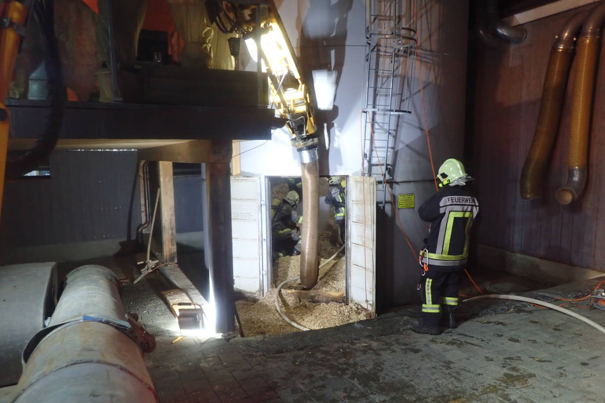 Brand in Oberhofen TG – Feuer in einem Holzschnitzelsilo