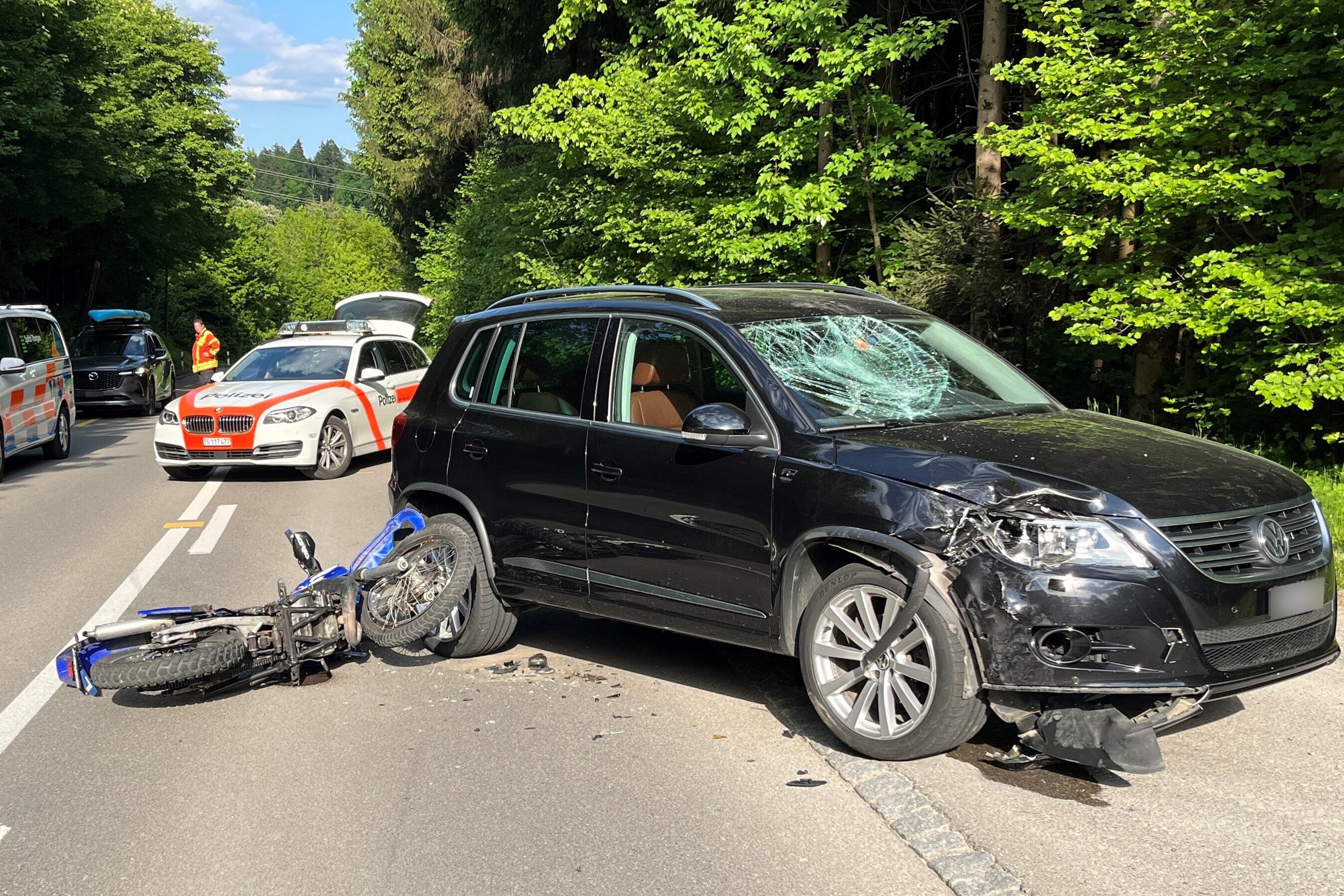 Müllheim TG – 16-jähriger Motorradfahrer bei Unfall verletzt