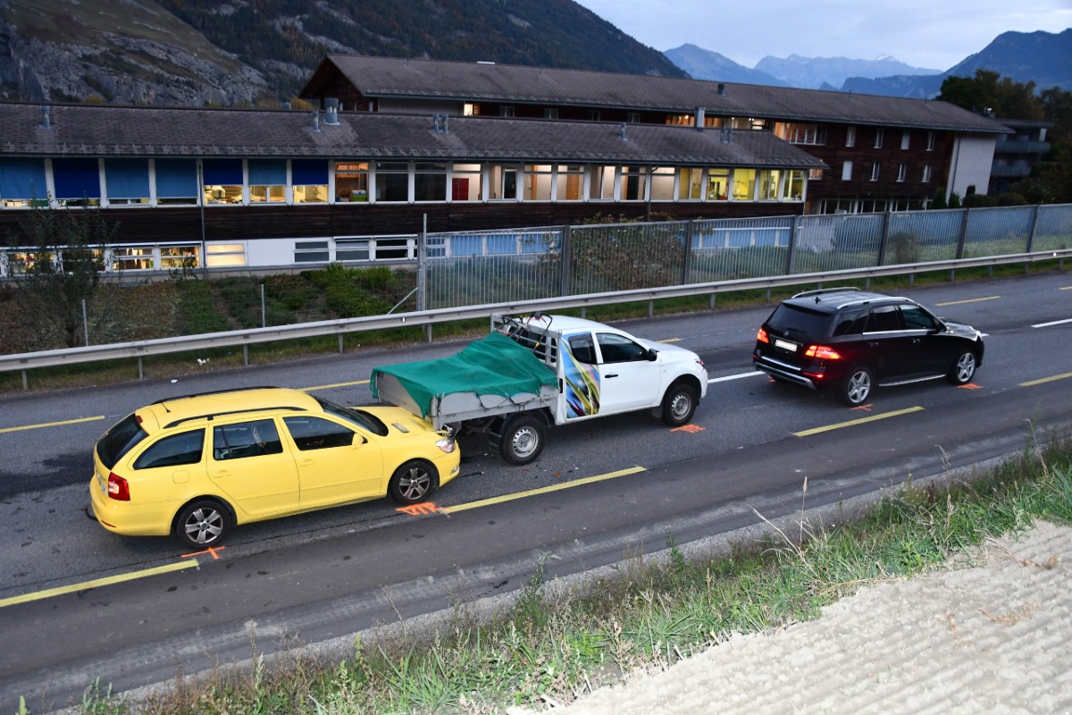 Chur GR - Drei beschädigte Fahrzeuge bei Auffahrkollision - niemand verletzt