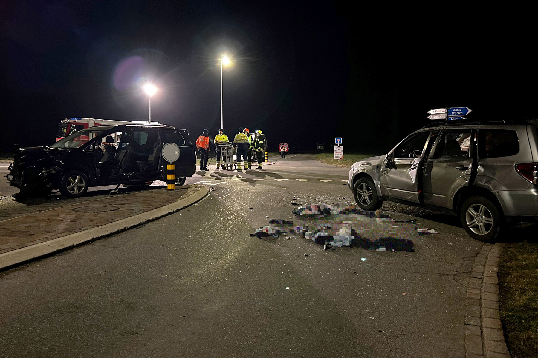 Unfall in Waltenschwil AG – Zwei Schwerverletzte bei Crash