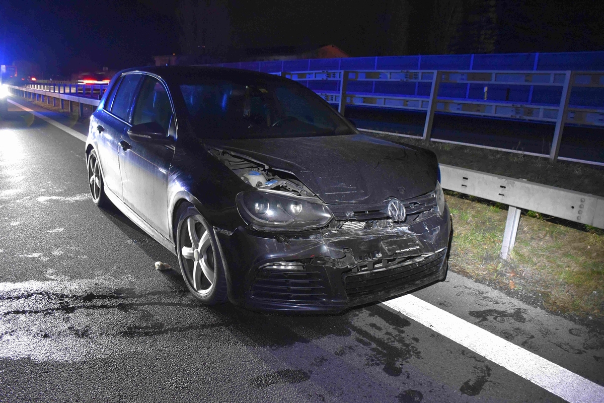 Zizers GR - Heftiger Unfall auf der A13 