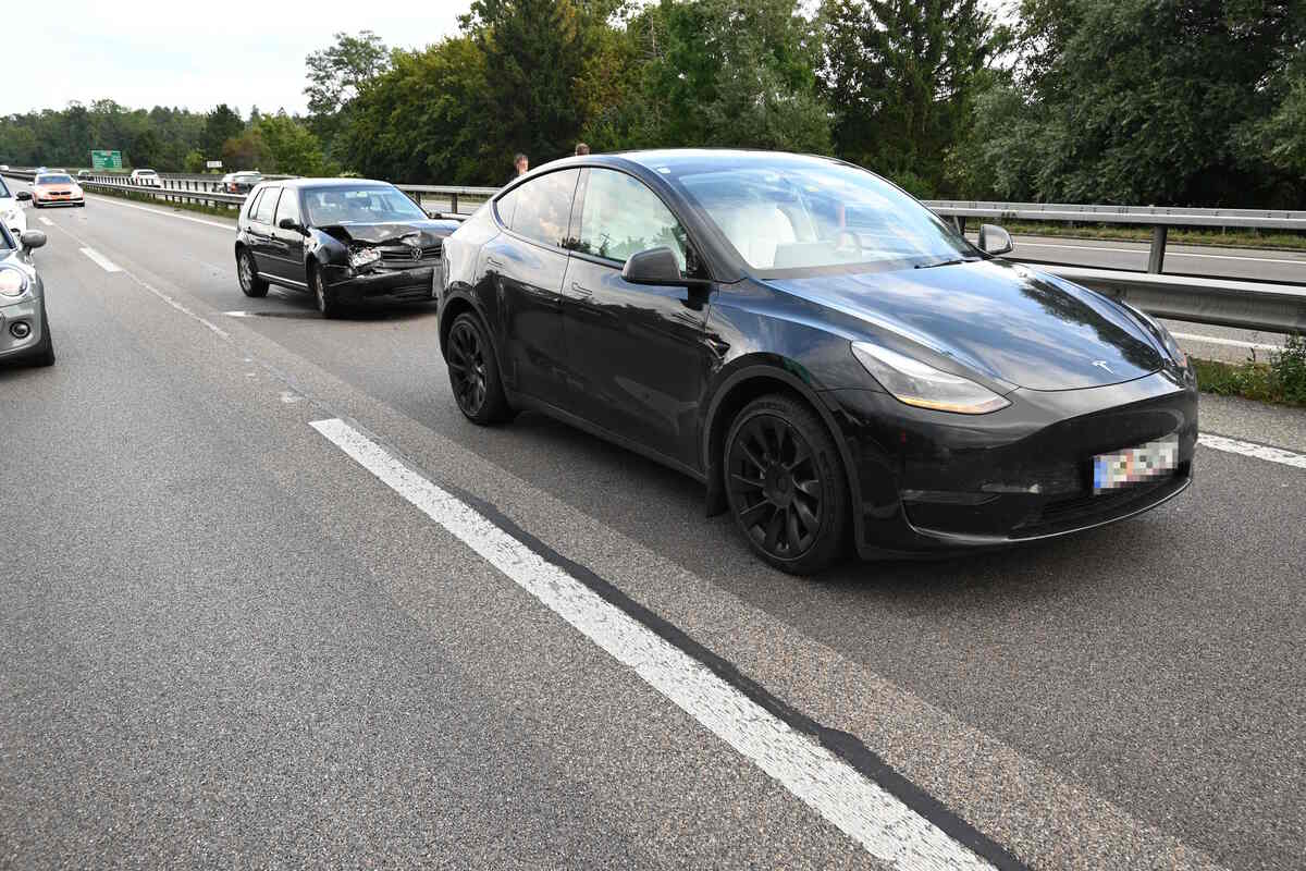 Wil SG - Kollision auf der Autobahn A1