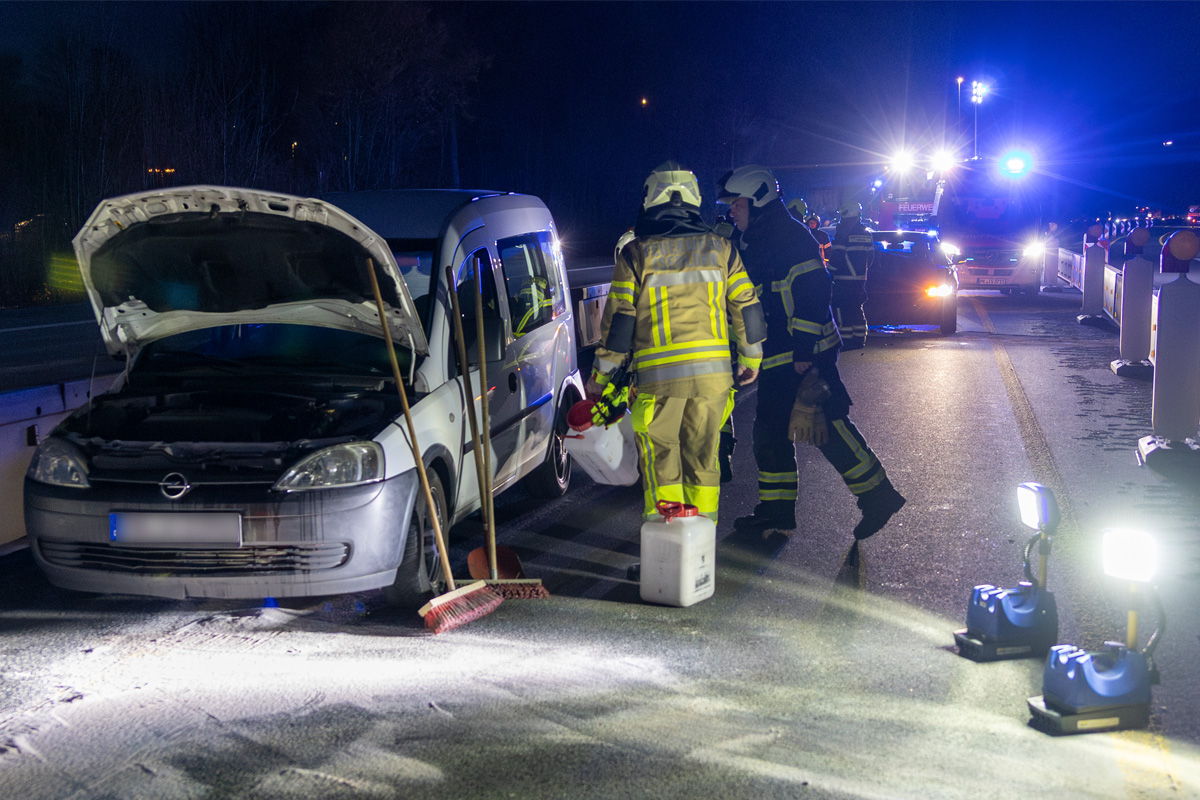 A46 Iserlohn – Unfall im Baustellenbereich mit Vollsperrung