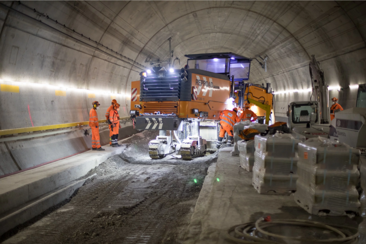 Gotthard-Basistunnel - SBB zufrieden mit den bisherigen Bauarbeiten 