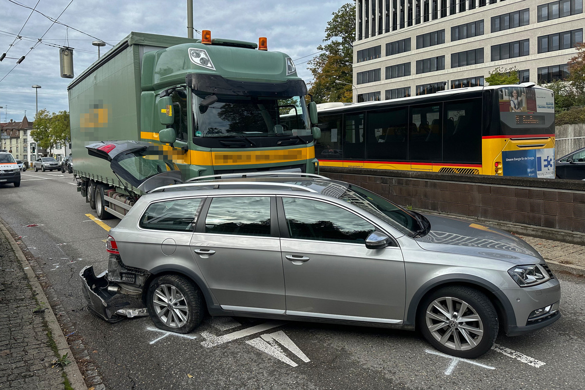 St.Gallen - Verkehrseinschränkungen aufgrund eines Unfalls 