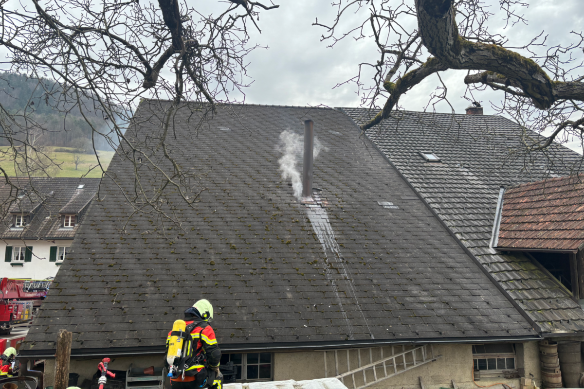 Osterfingen SH – Kaminbrand in einem Ökonomiegebäude 